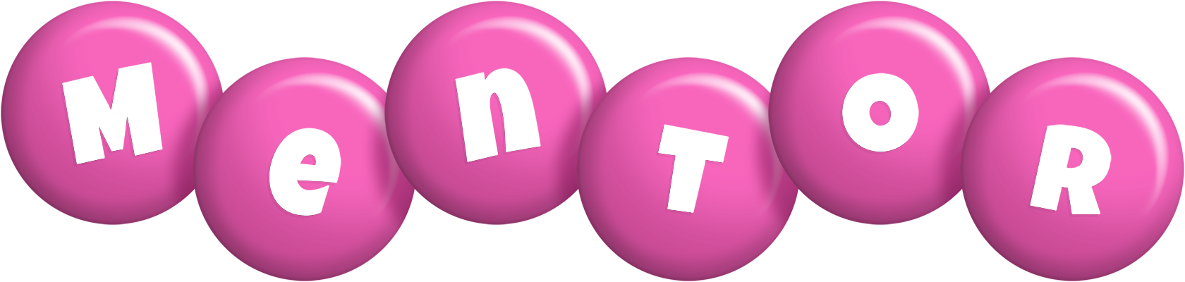 Mentor candy-pink logo