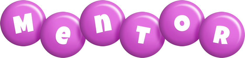 Mentor candy-purple logo