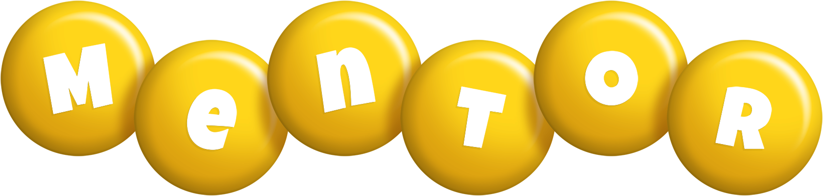 Mentor candy-yellow logo