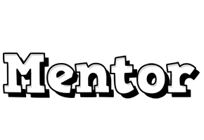 Mentor snowing logo