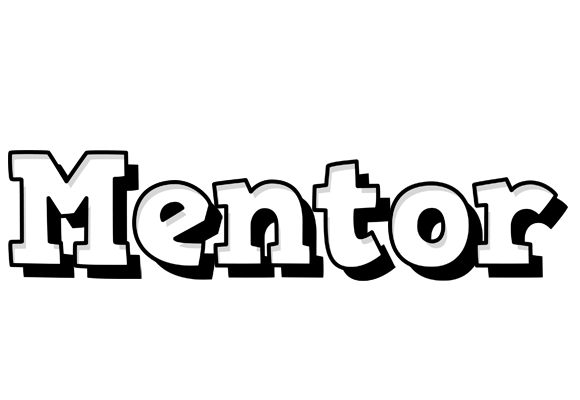 Mentor snowing logo