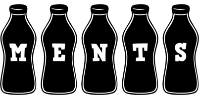 Ments bottle logo