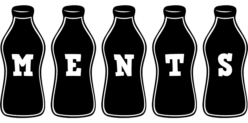 Ments bottle logo