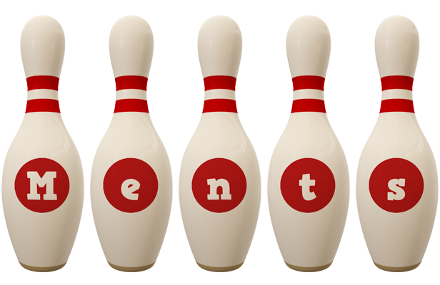Ments bowling-pin logo