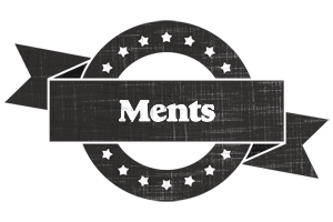 Ments grunge logo