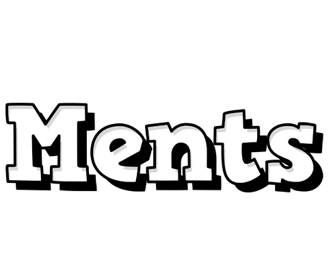 Ments snowing logo