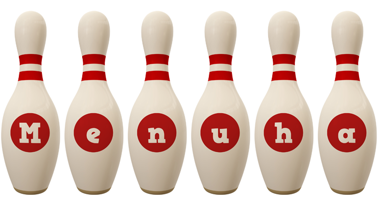 Menuha bowling-pin logo