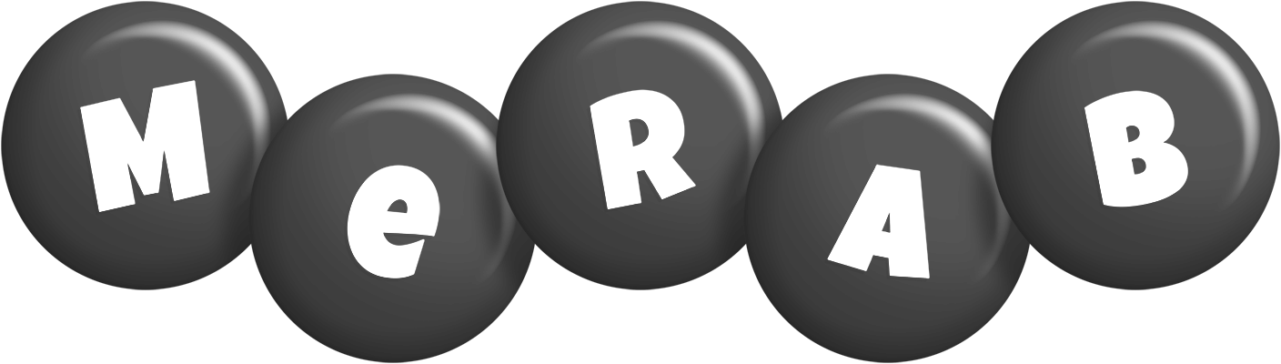 Merab candy-black logo
