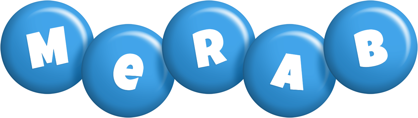 Merab candy-blue logo