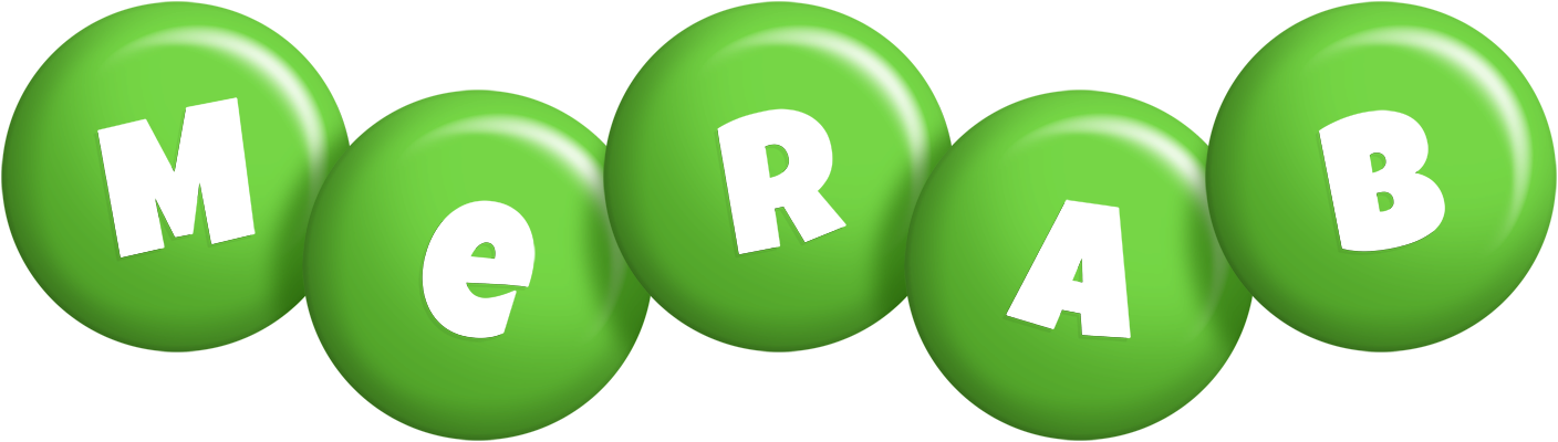 Merab candy-green logo