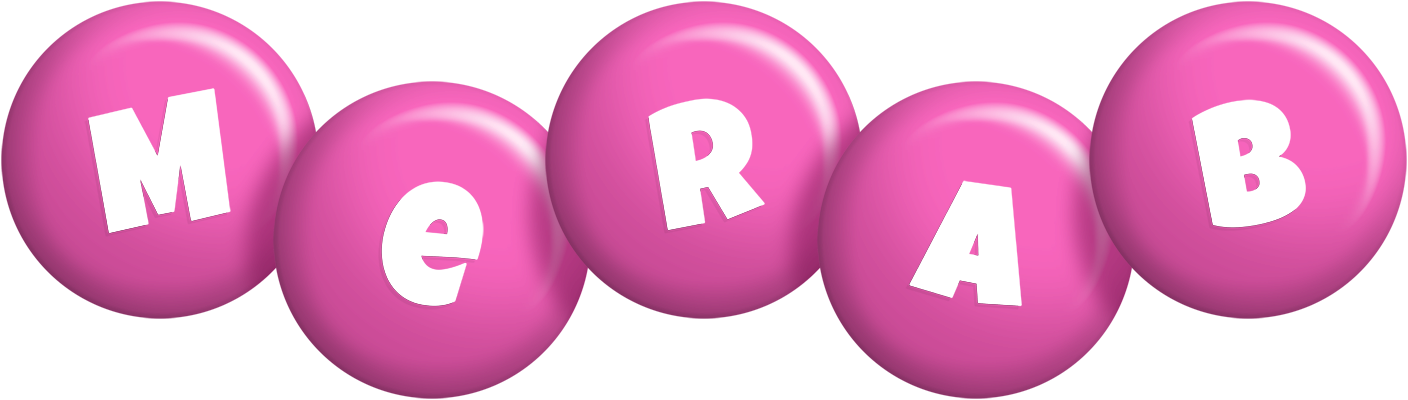 Merab candy-pink logo