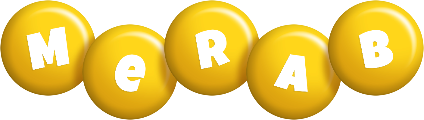 Merab candy-yellow logo
