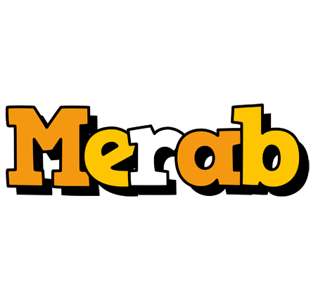 Merab cartoon logo