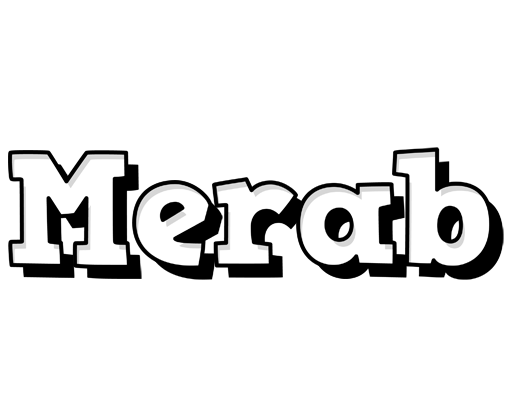 Merab snowing logo