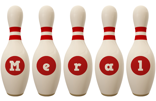 Meral bowling-pin logo