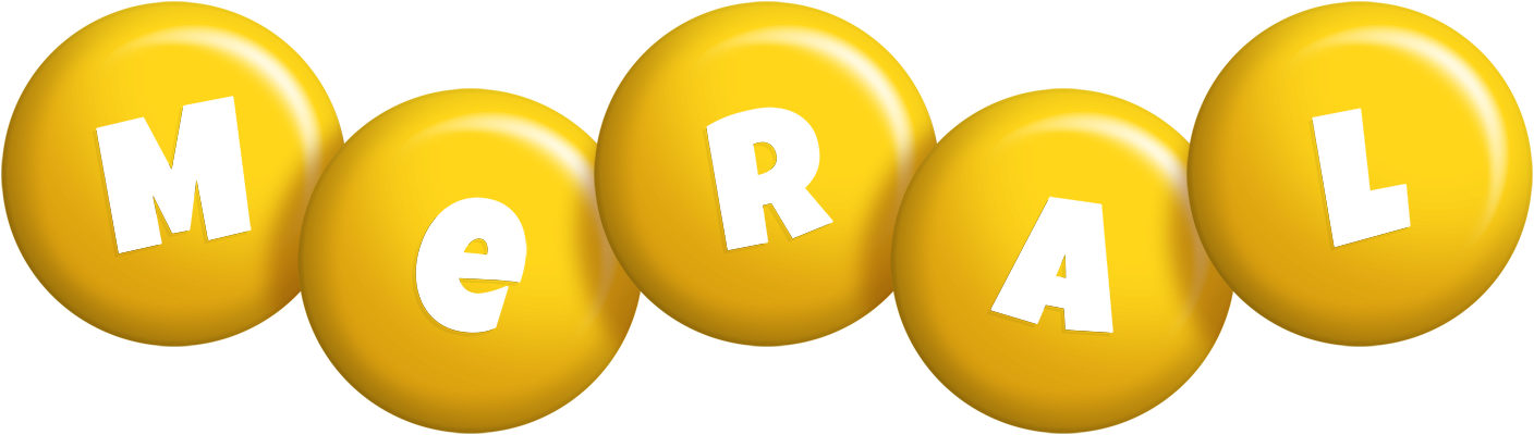 Meral candy-yellow logo