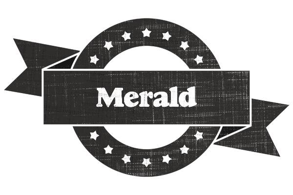 Merald grunge logo