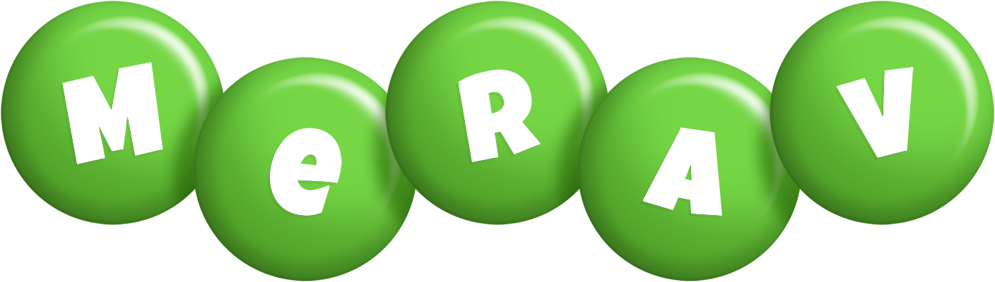 Merav candy-green logo