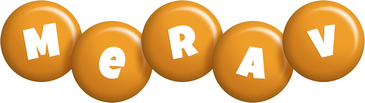 Merav candy-orange logo