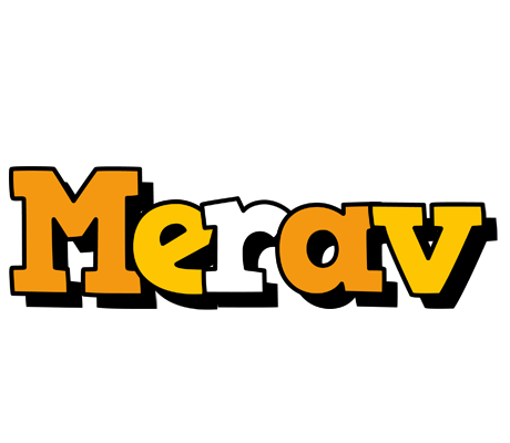 Merav cartoon logo