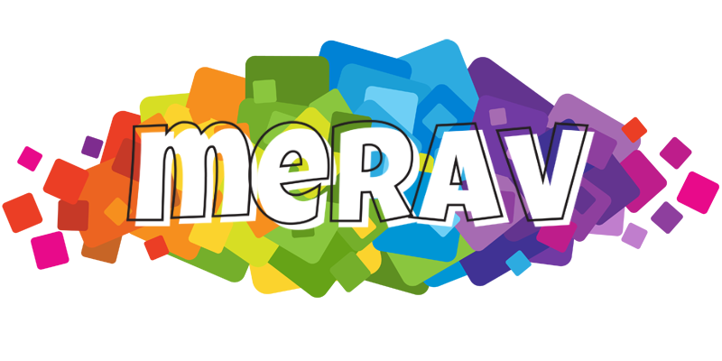 Merav pixels logo