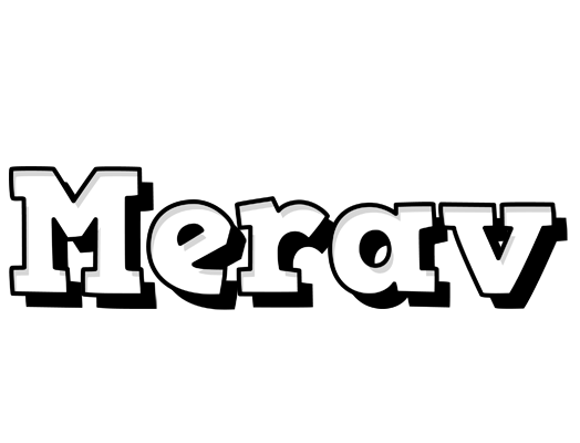 Merav snowing logo
