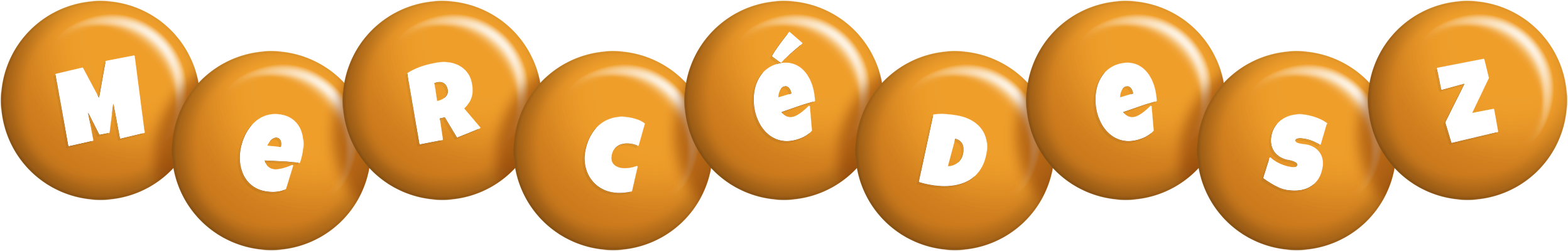 Mercédesz candy-orange logo