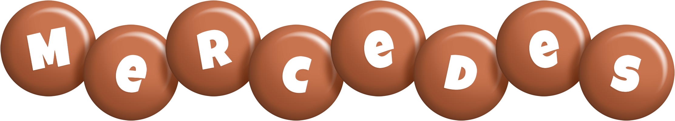 Mercedes candy-brown logo