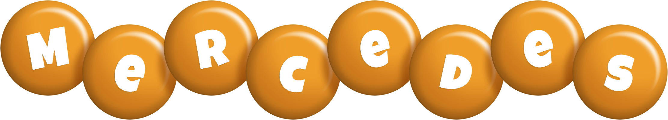 Mercedes candy-orange logo