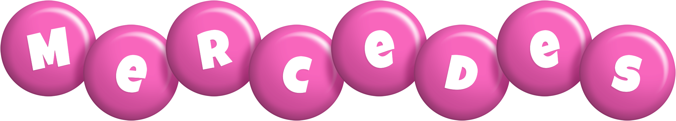 Mercedes candy-pink logo
