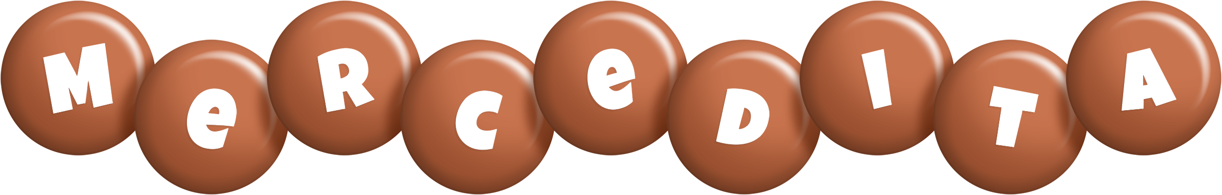 Mercedita candy-brown logo