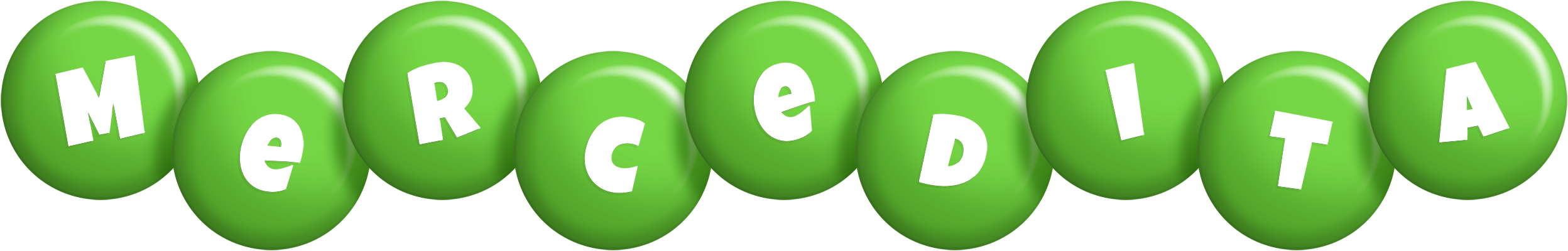 Mercedita candy-green logo