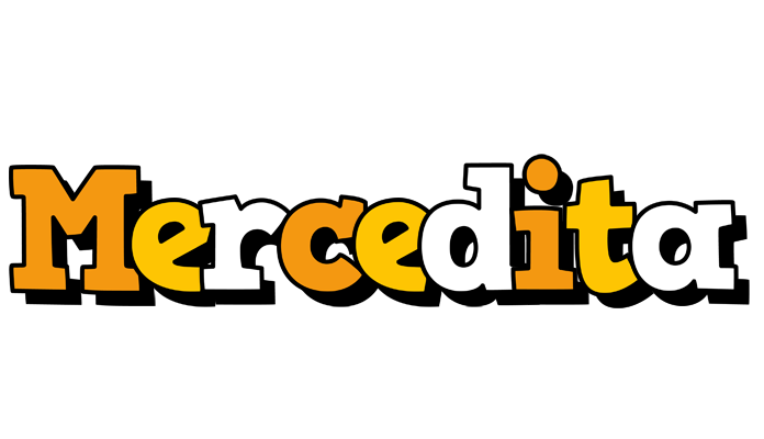 Mercedita cartoon logo