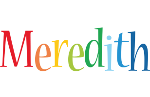 Meredith birthday logo