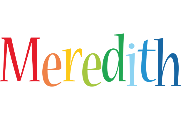 Meredith birthday logo