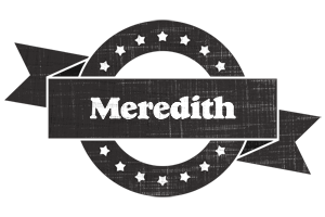 Meredith grunge logo