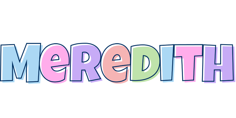 Meredith pastel logo
