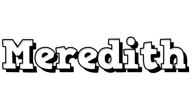 Meredith snowing logo