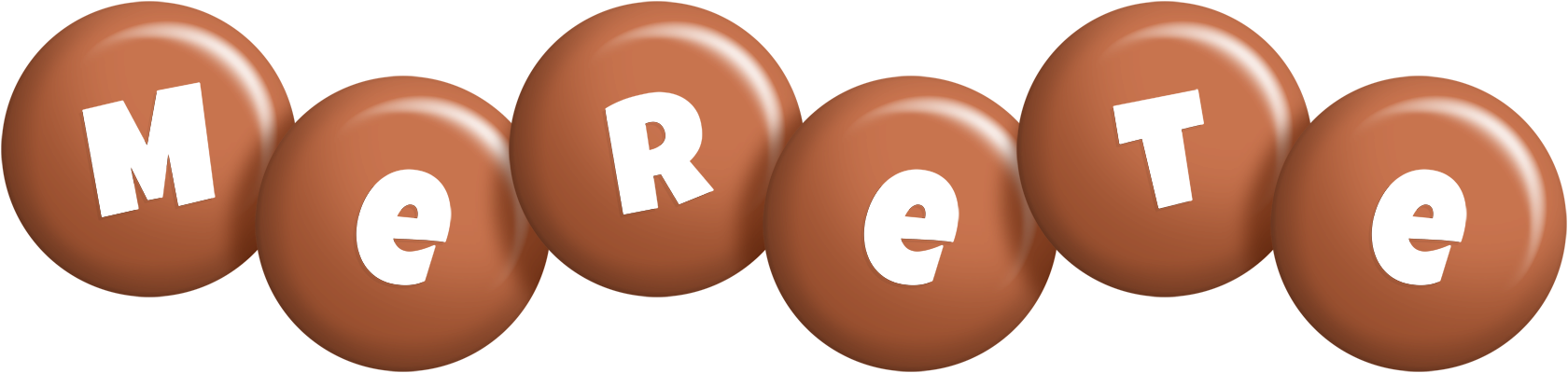Merete candy-brown logo