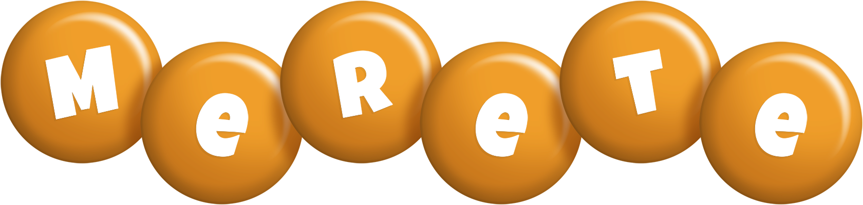 Merete candy-orange logo