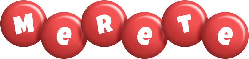 Merete candy-red logo