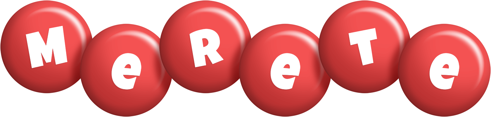 Merete candy-red logo