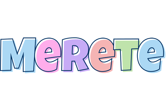 Merete pastel logo