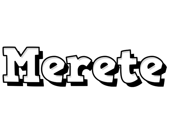 Merete snowing logo