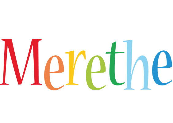 Merethe birthday logo