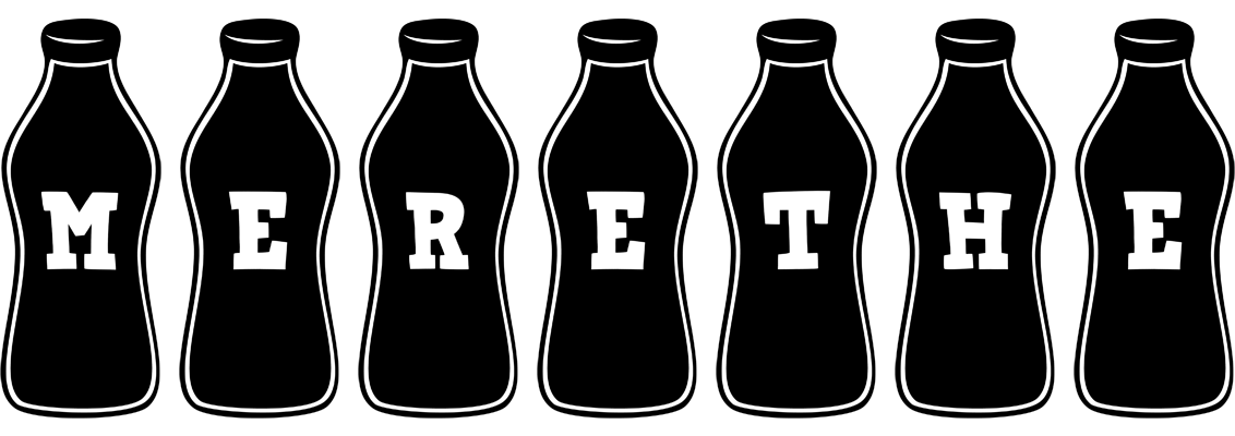 Merethe bottle logo
