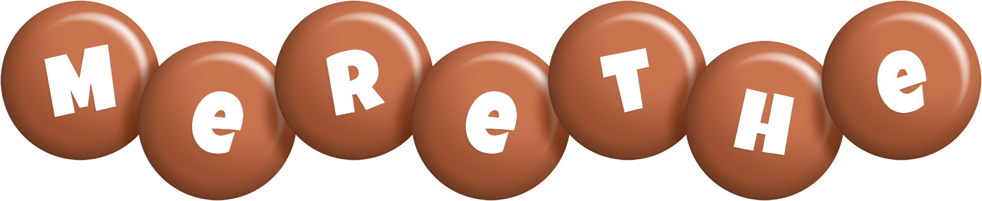 Merethe candy-brown logo