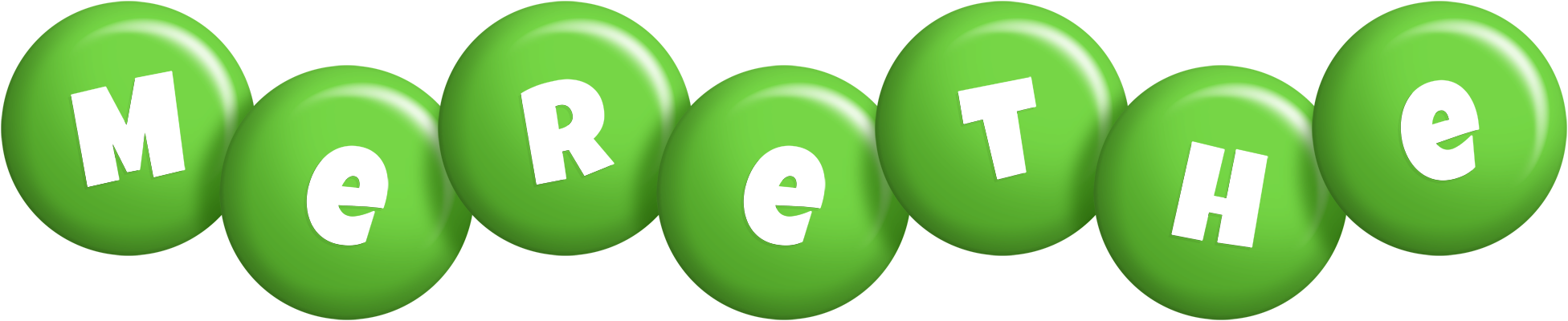 Merethe candy-green logo