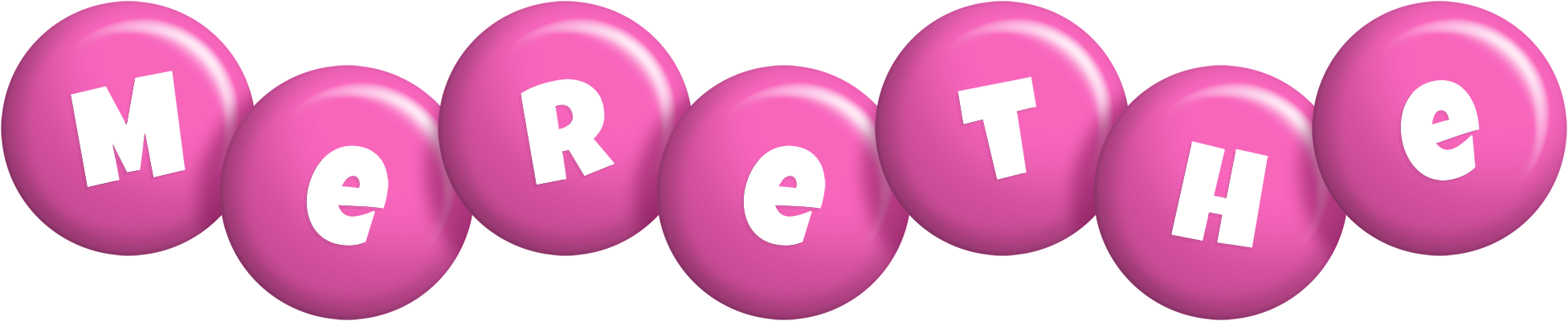 Merethe candy-pink logo