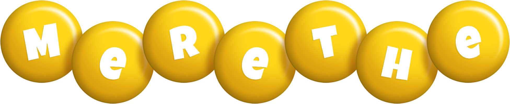 Merethe candy-yellow logo